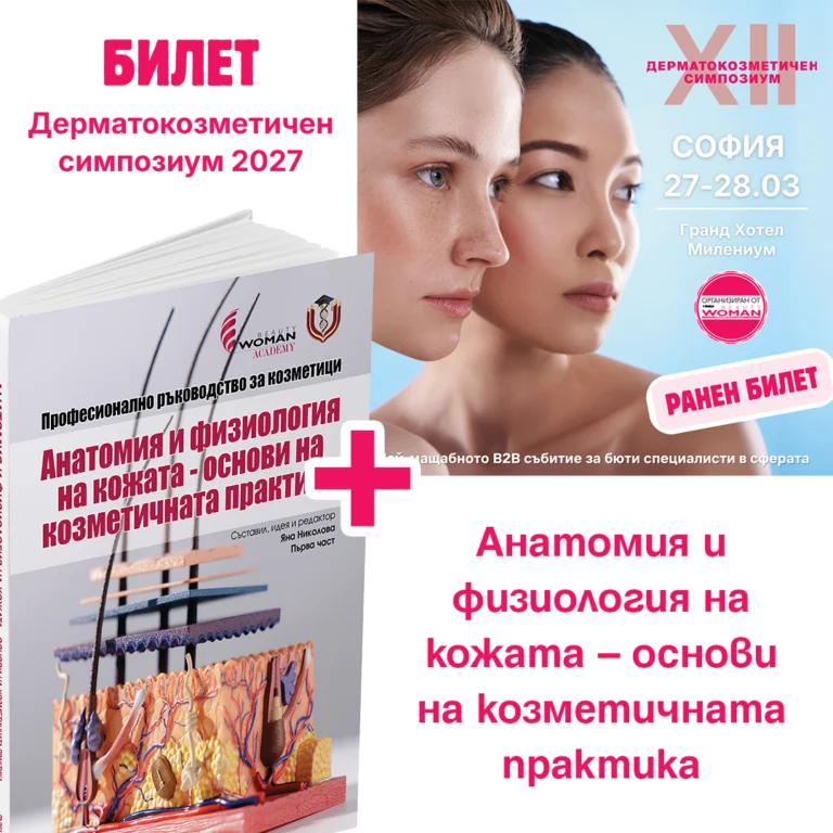 Дерматокозметичен симпозиум 2027 (Ранен билет) + Анатомия и физиология на кожата - основи на козметичната практика